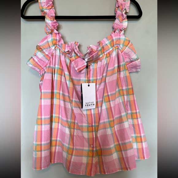 BNWT Native Youth tank top blouse Size M but fits up to a Large. - Picture 3 of 7